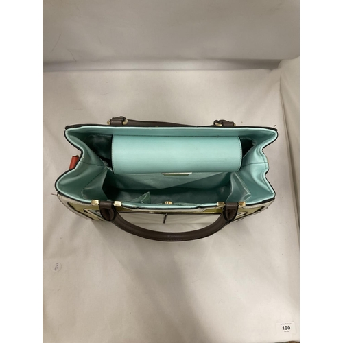 190 - A RIVER ISLAND ART DECO STYLE LADIES BAG