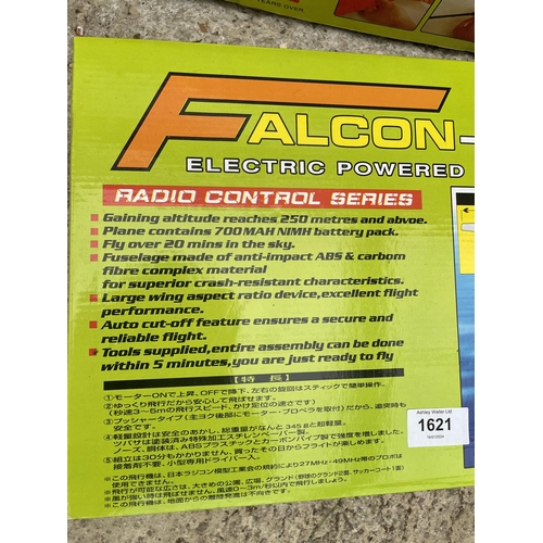 1621 - TWO BOXED DELUXE FALCON GENTLE ELECTRIC POWERED R/C AIRPLANE KITS