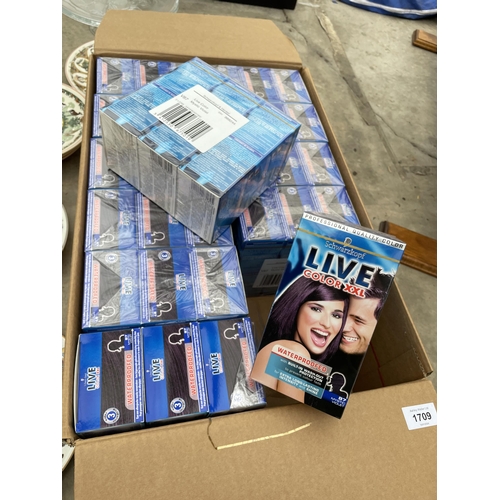 1709 - A BOX OF AS NEW SCHWARZKOPF WATERPROOF HAIR DYE