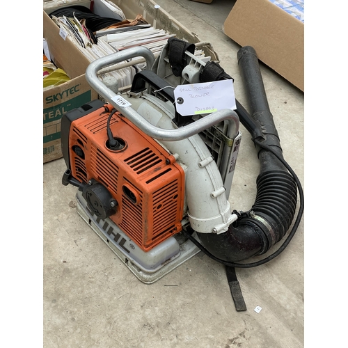 1719 - A STIHL BACKPACK PETROL LEAF BLOWER