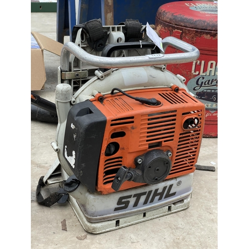 1719 - A STIHL BACKPACK PETROL LEAF BLOWER