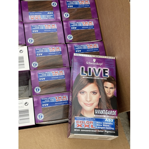 1766 - A BOX OF AS NEW SCHWARZKOPF WATERPROOF HAIR DYE