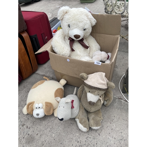 1800 - A COLLECTION OF CHILDRENS SOFT TOYS