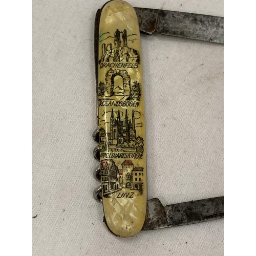 22 - A VINTAGE GERMAN SOUVENIR POCKET KNIFE