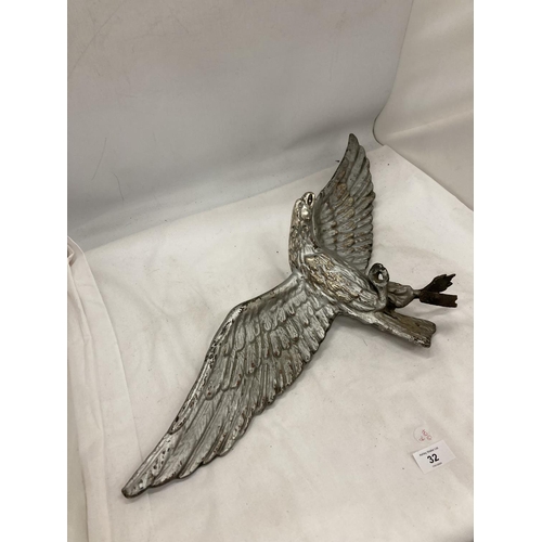 32 - AN RAF METAL EAGLE FIGURE