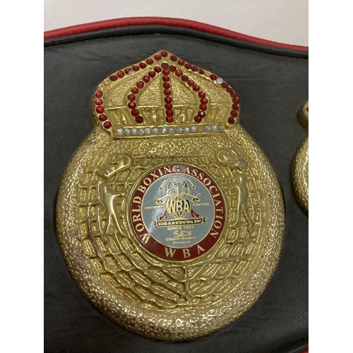 41 - AN ANTHONY JOSHUA SIGNED W.B.A BELT