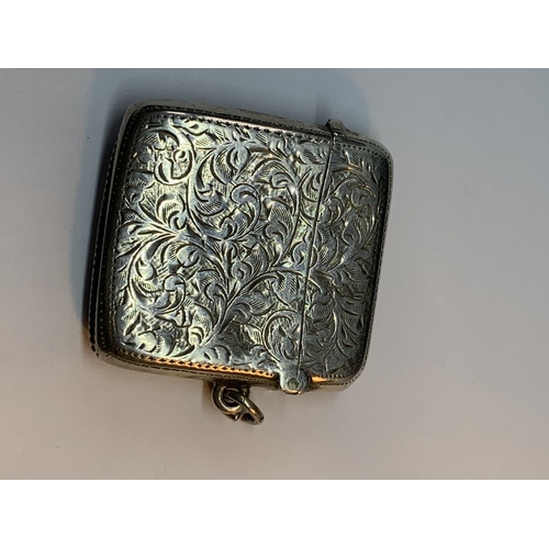 45 - A HALLMARKED BIRMINGHAM SILVER VESTA CASE