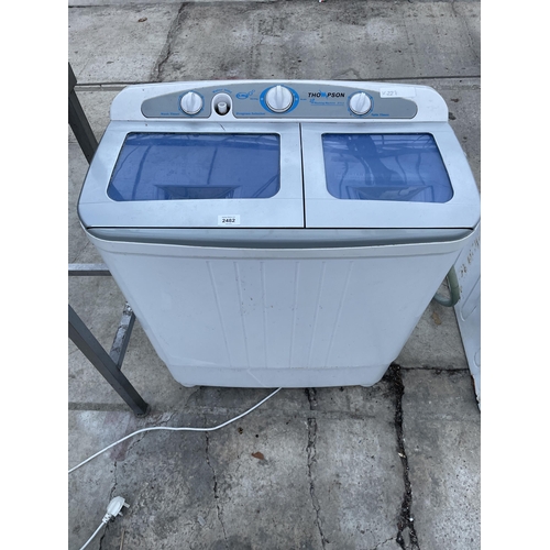 2482 - A THOMPSON COMBINATION WASHER AND SPIN DRYER