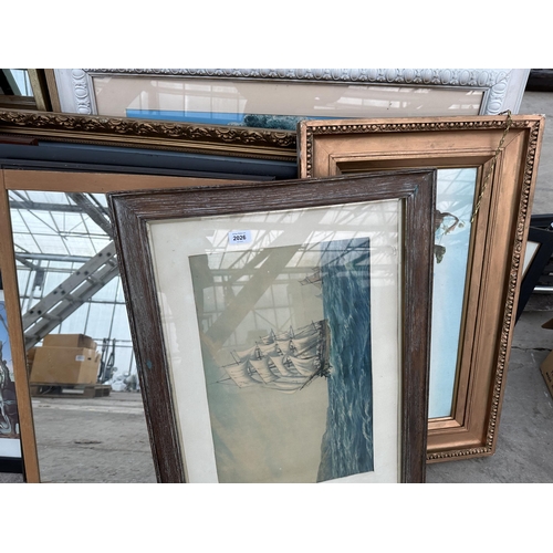 2026 - A LARGE QUANTITY OF FRAMED PRINTS AND PICTURES