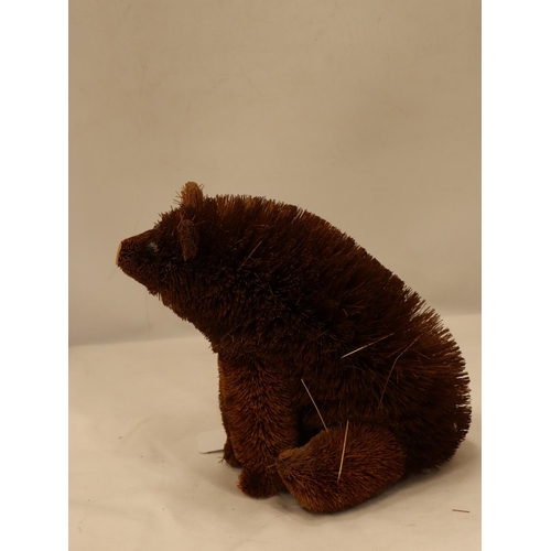 157 - A BRISSEL BRUSH BEAR, HEIGHT 23CM