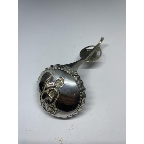 590 - A SILVER CONTINENTAL SPOON