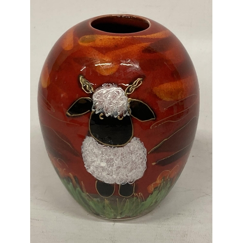 738 - AN ANITA HARRIS SHEEP VASE