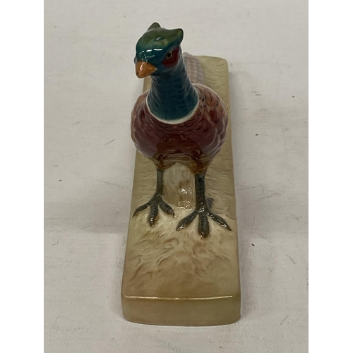 747 - A BESWICK PHEASANT ON CERAMIC BASE NO. 1774