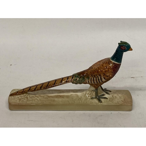 747 - A BESWICK PHEASANT ON CERAMIC BASE NO. 1774