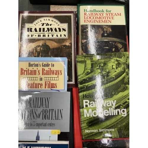 862 - A COLLECTION OF RAILWAY AND LOCOMOTIVE RELATED TRAIN BOOKS