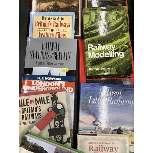 862 - A COLLECTION OF RAILWAY AND LOCOMOTIVE RELATED TRAIN BOOKS