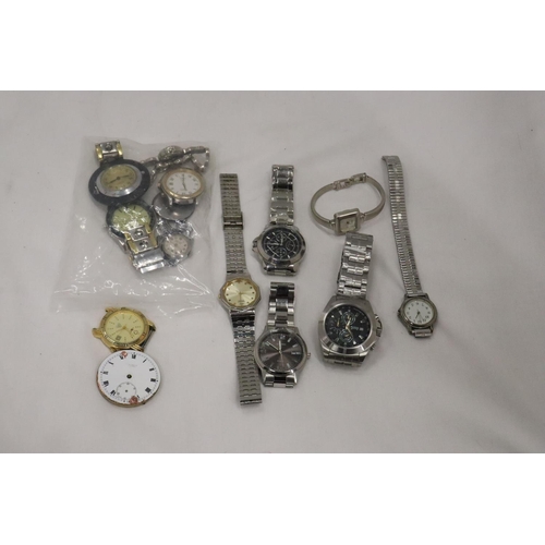 892 - A BAG OF WRISTWATCH SPARES FOR REPAIRS