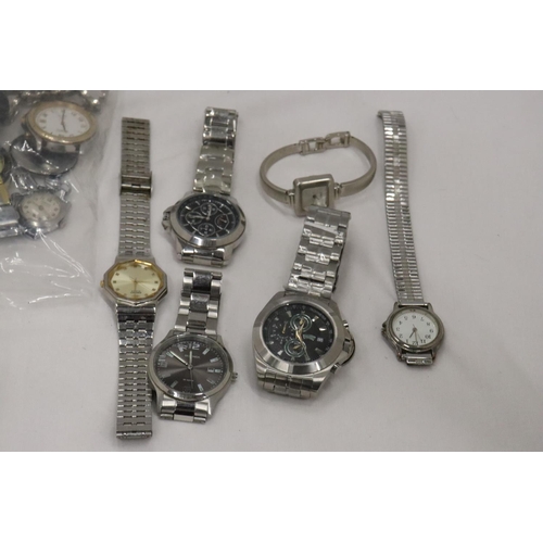 892 - A BAG OF WRISTWATCH SPARES FOR REPAIRS