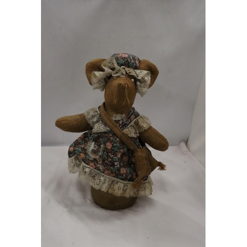 902 - A LARGE HANDCRAFTED MICE AND THINGS DOORSTOP - APPROX 40CM