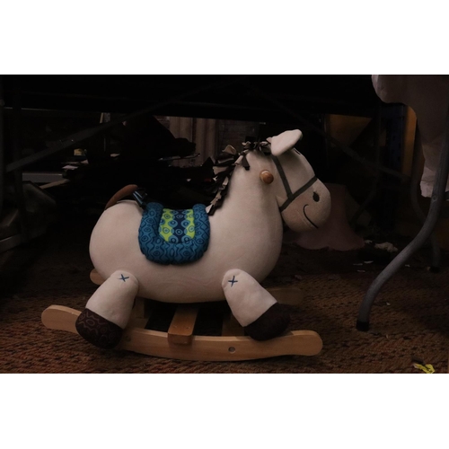 918 - A B.YOU CHILD'S PLUSH ROCKING PONY