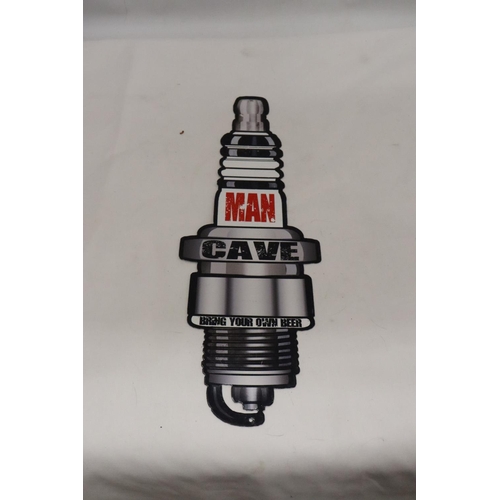 948 - A MAN CAVE SPARK PLUG SIGN