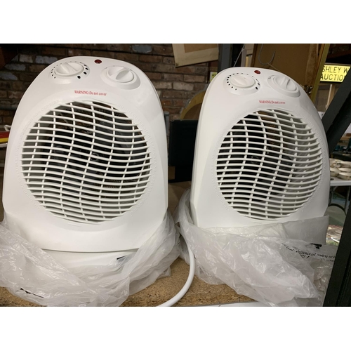 1046 - A PAIR OF FAN HEATERS