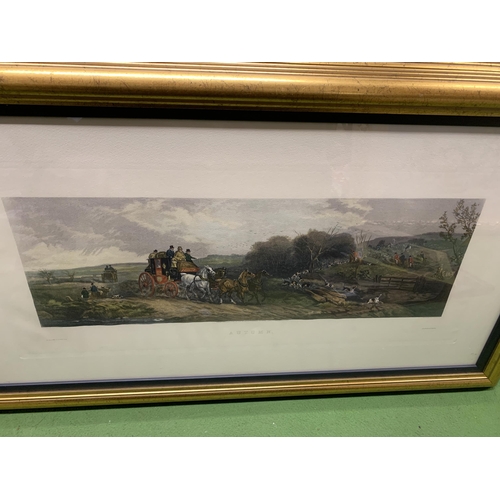 1180 - TWO FRAMED PRINTS AUTUMN AND WINTER SIGNED BY THE ARTIST