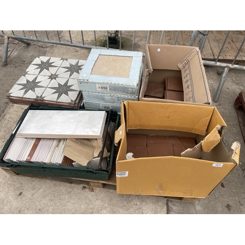 1810 - A PALLET OF VARIOUS BATHROOM/KITCHEN TILES