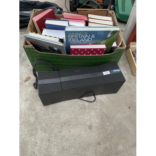 1866 - AN AIRCLEAR AIR PURIFIER AND AN ASSORTMENT OF BOOKS