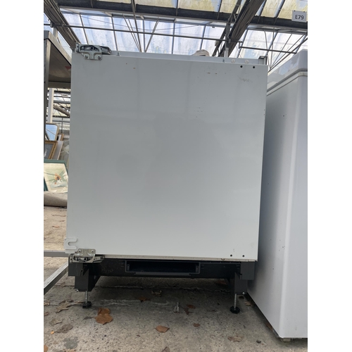 2358 - A ZANUSSI INTERGRATED UNDERCOUNTER FRIDGE