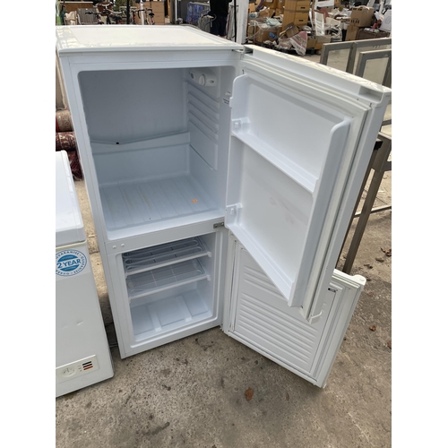 2360 - A WHITE BUSH UPRIGHT FRIDGE FREEZER