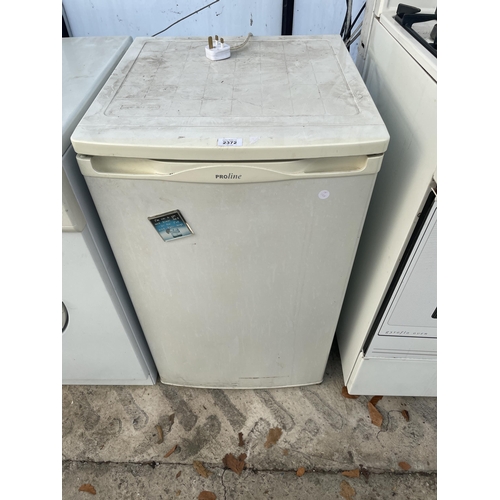 2372 - A WHITE PROLINE UNDERCOUNTER FRIDGE