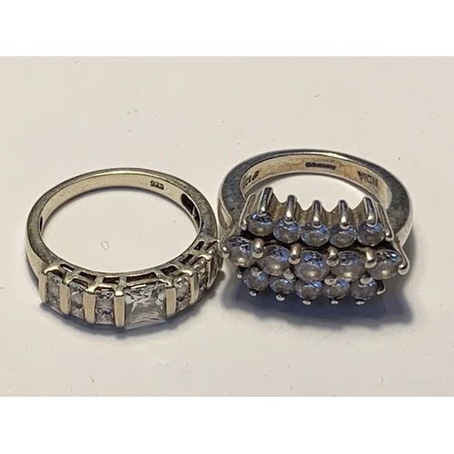 567 - FOUR SILVER RINGS