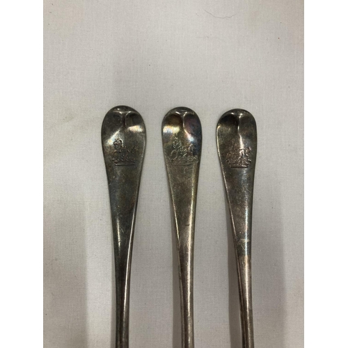 11 - SIX HALLMARKED SILVER FORKS GROSS WEIGHT 133.5 GRAMS