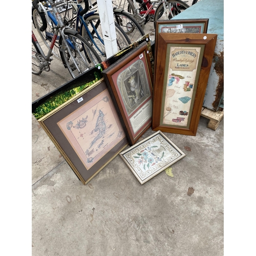 1937 - AN ASSORTMENT OF FRAMED PRINTS AND PICTURES