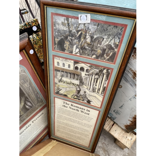 1937 - AN ASSORTMENT OF FRAMED PRINTS AND PICTURES