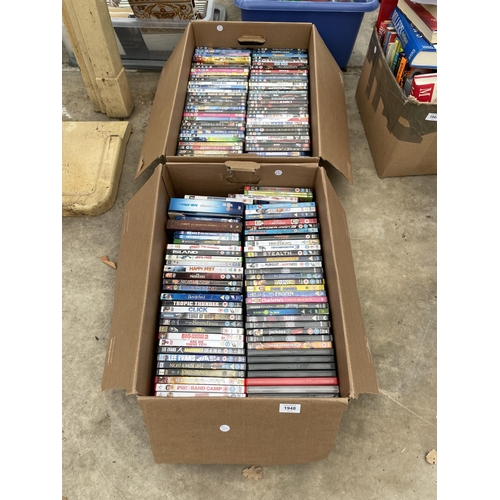 1948 - A LARGE QUANTITY OF ASSORTED DVDS AND BLU-RAYS ETC