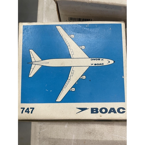 163 - FOUR BOXED MODEL AEROPLANES