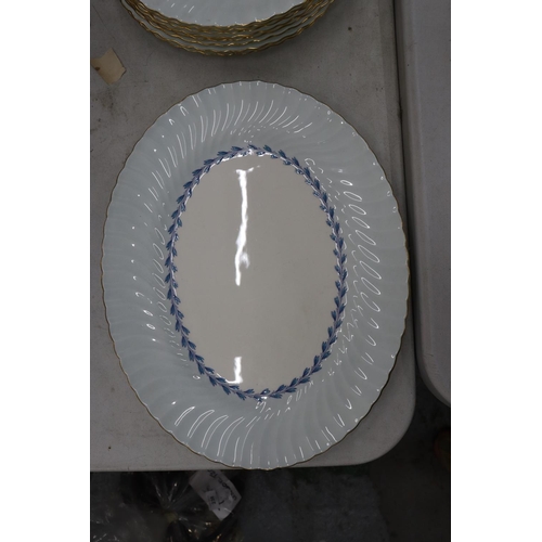 237 - A QUANTITY OF MINTON 'CHEVIOT' PATTERN PLATES TO INCLUDE DINNER, SALAD AND SIDE PLATES