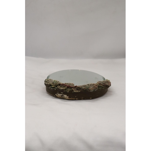 245 - A VINTAGE BARBOLA MIRROR, 18CM X 28CM