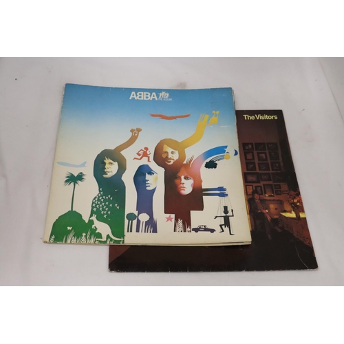 295 - TWO ABBA ALBUMS - 1977 ABBA THE ALBUM AND 1981 THE VISITORS