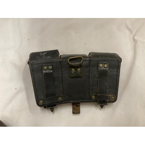 364 - TWO WW11 GERMAN POUCHES