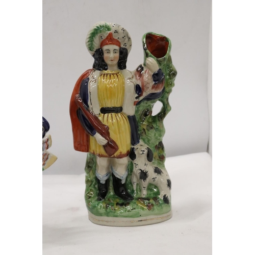 457 - FOUR STAFFORDSHIRE FIGURES