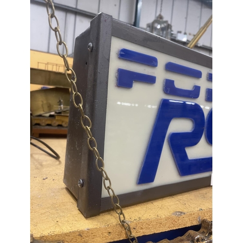 90 - A FORD RS ILLUMINATED LIGHT BOX SIGN