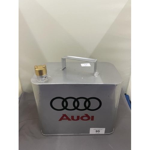 95 - A SILVER AUDI OIL CAN