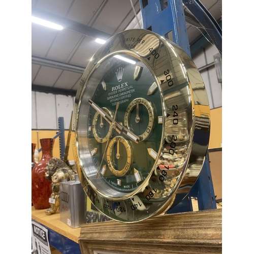 97 - A DEALERS WALL CLOCK