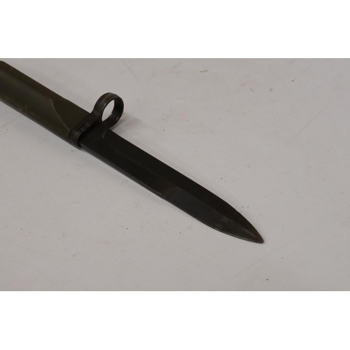 411 - A LATE 20TH CENTURY BAYONET, 16.5CM BLADE