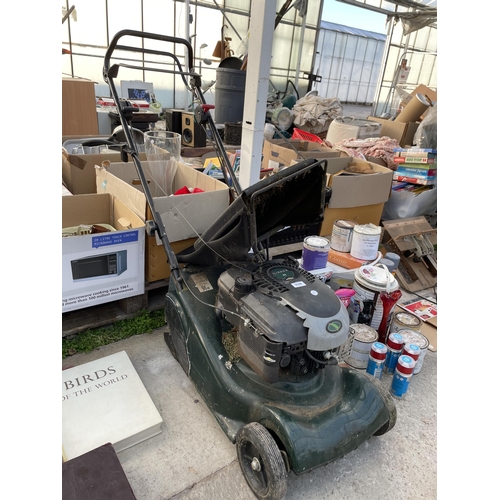 2148 - A HAYTER HARRIER 41 PETROL LAWN MOWER COMPLETE WITH GRASS BOX