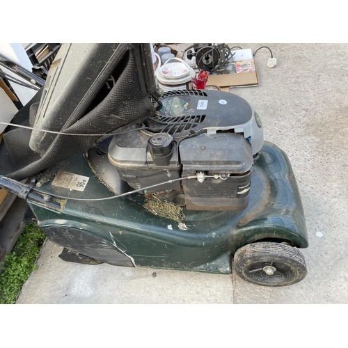 2148 - A HAYTER HARRIER 41 PETROL LAWN MOWER COMPLETE WITH GRASS BOX