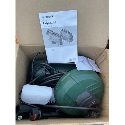 2200 - AN AS NEW BOXED BOSCH PRESSURE WASHER WITH PATIO ATTATCHMENT